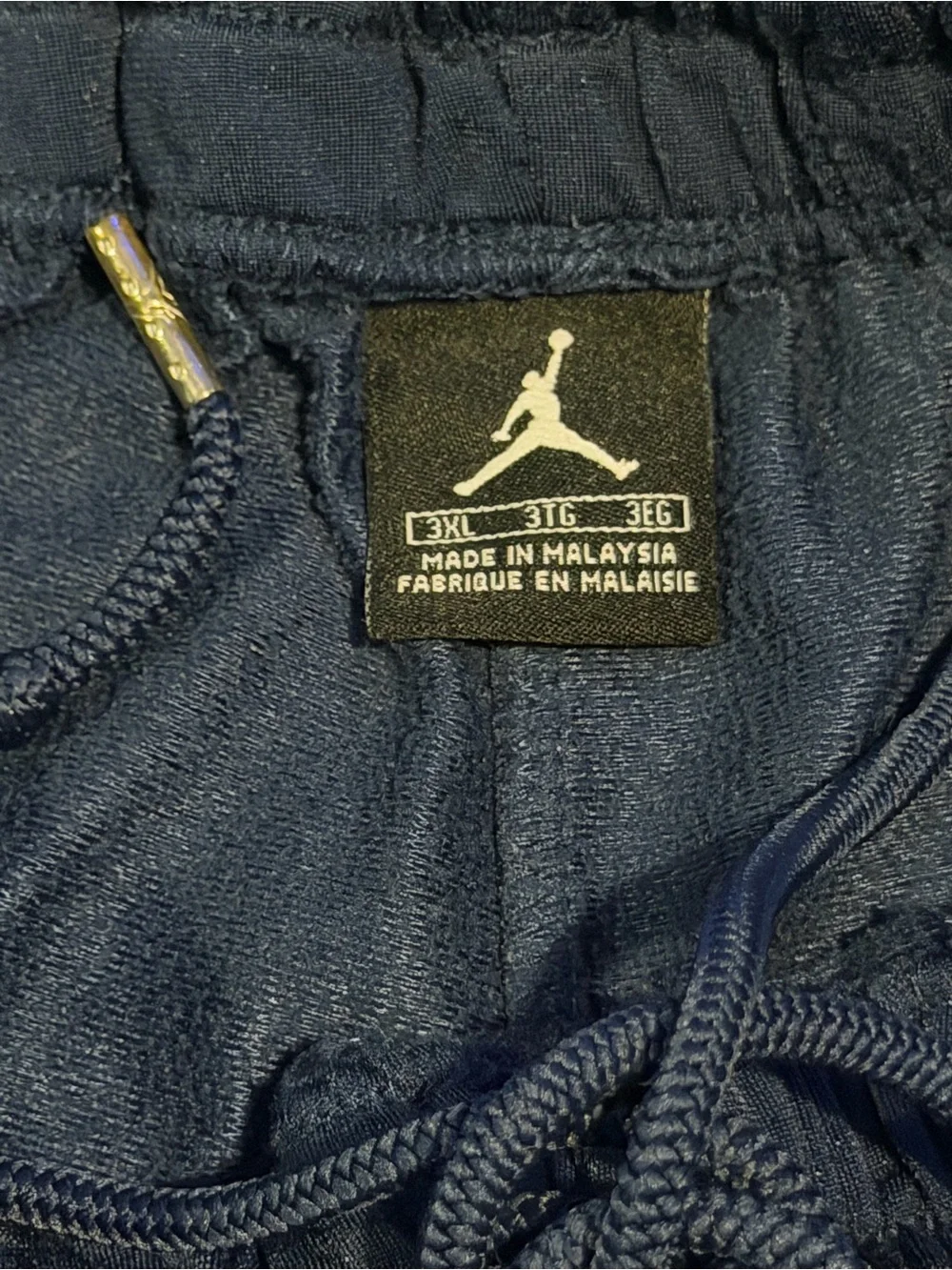Jordan Navy Blue Mens Varsity Pants Size 3XL